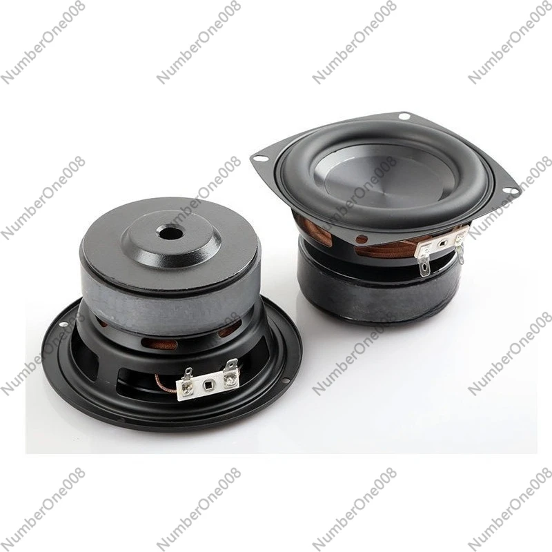

4 Inch Long Stroke HiFi Bass Speaker, Aluminum Cone, Powerful Subwoofer for Home & Car Audio Upgrade