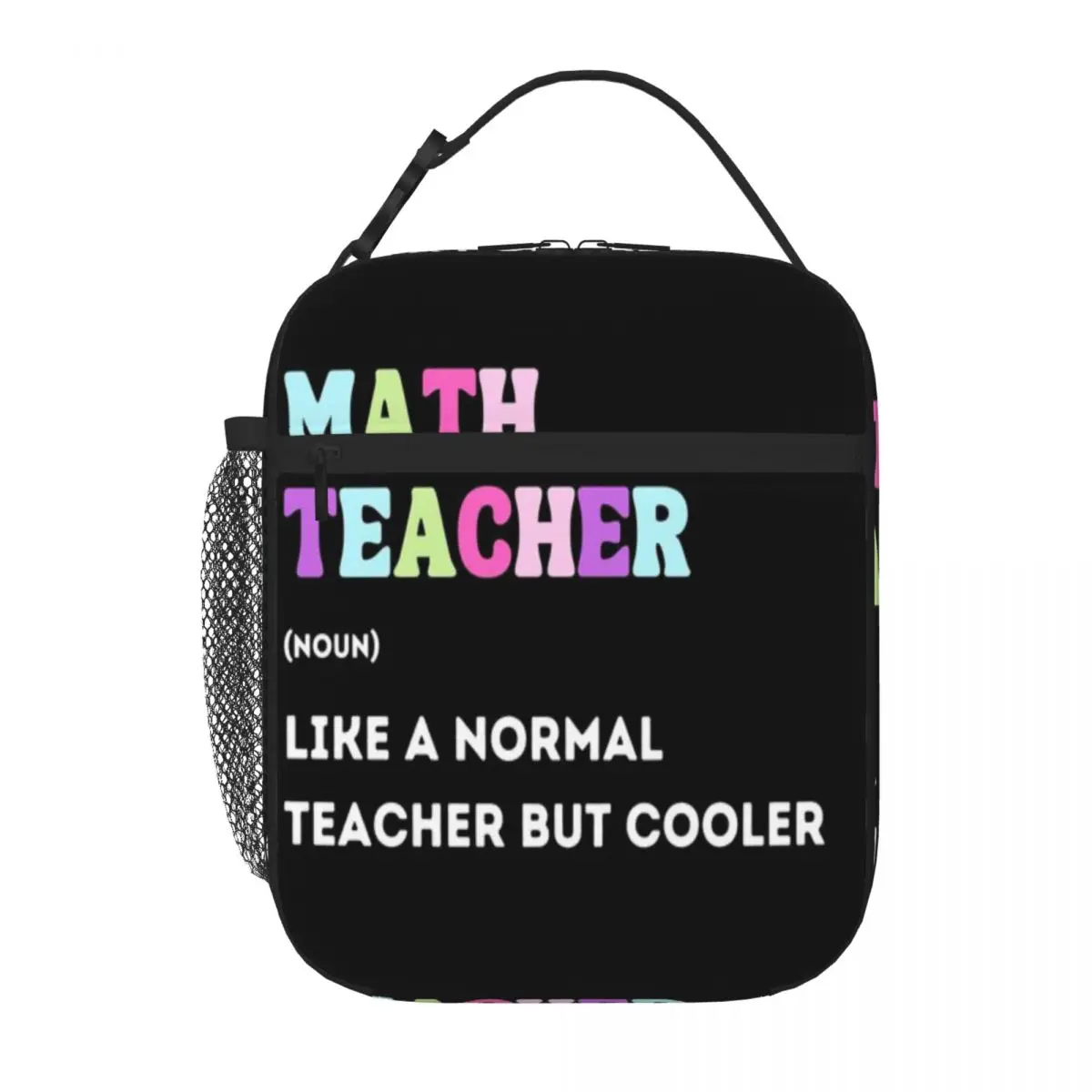 Bestselling Math Teacher Cooler Teacher Lowest Price On Site Gloss Finish Insulated Lunch Bag Roadside Stop Portable Lunch Bag