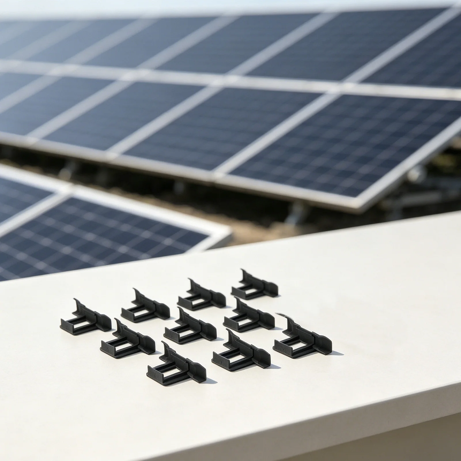 10PCS Solar Panel Mud Removal Clip 30/35/40mm Plastic Water Drain Water Diversion Clip,Photovoltaic Panel Mud Discharge Clip