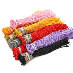 5pcs Dia 1mm 15cm Long Polyester Cord Wire Braided Rope For Jewelry Making DIY Keychain Necklace Bracelet Bags Craft Accessories