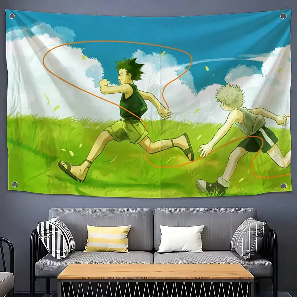 

Happy G-Gon & K-Killua Flags Suitable For Party Club Outdoor Interior Wall Decoration Banner Fans Gift