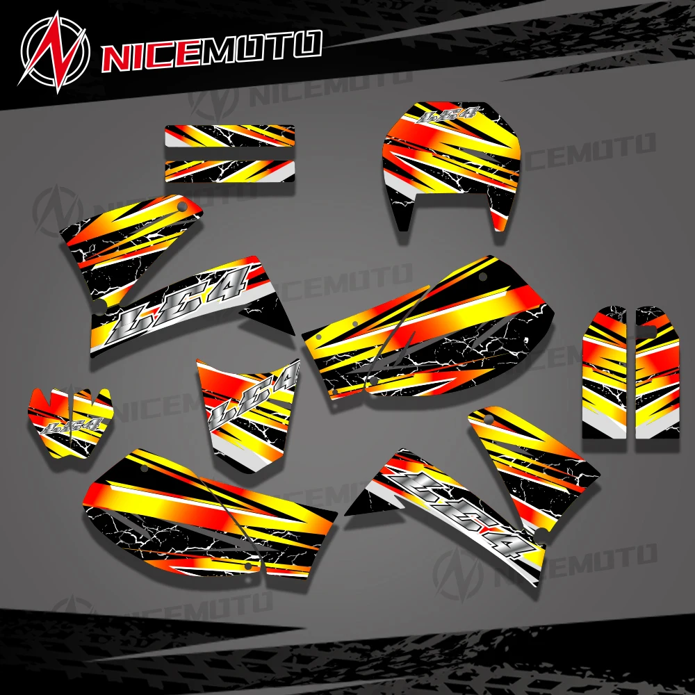 

Motorcycle Graphic Background Decal Sticker For KTM LC4 Enduro1998 1999 2000 2001 2002 2003 2004 2005 2006 2007
