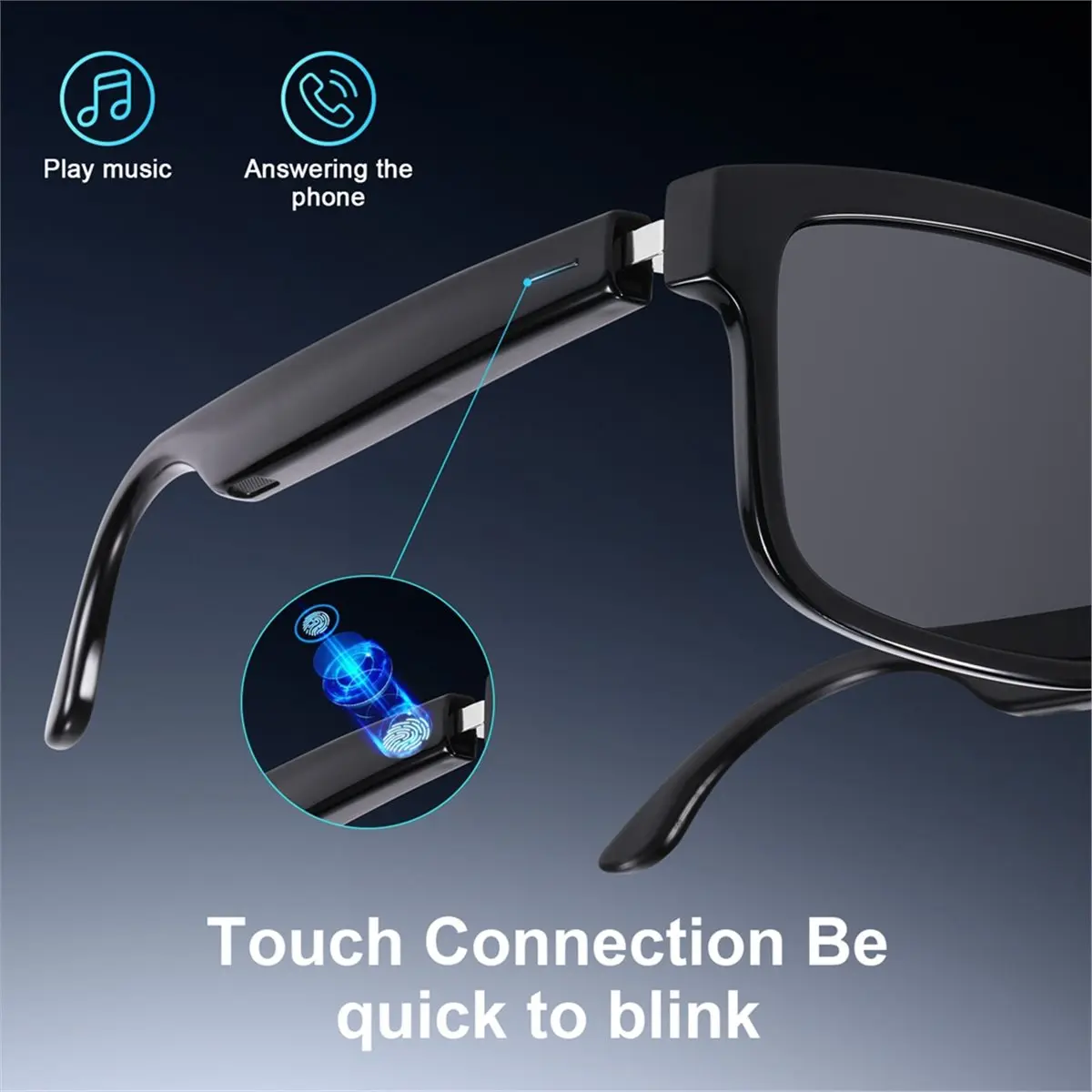 update. GL2 Smart Bluetooth Glasses Music Earphones Call Sunglasses Smart BT Glasses Night Vision Sunglasses Transparent