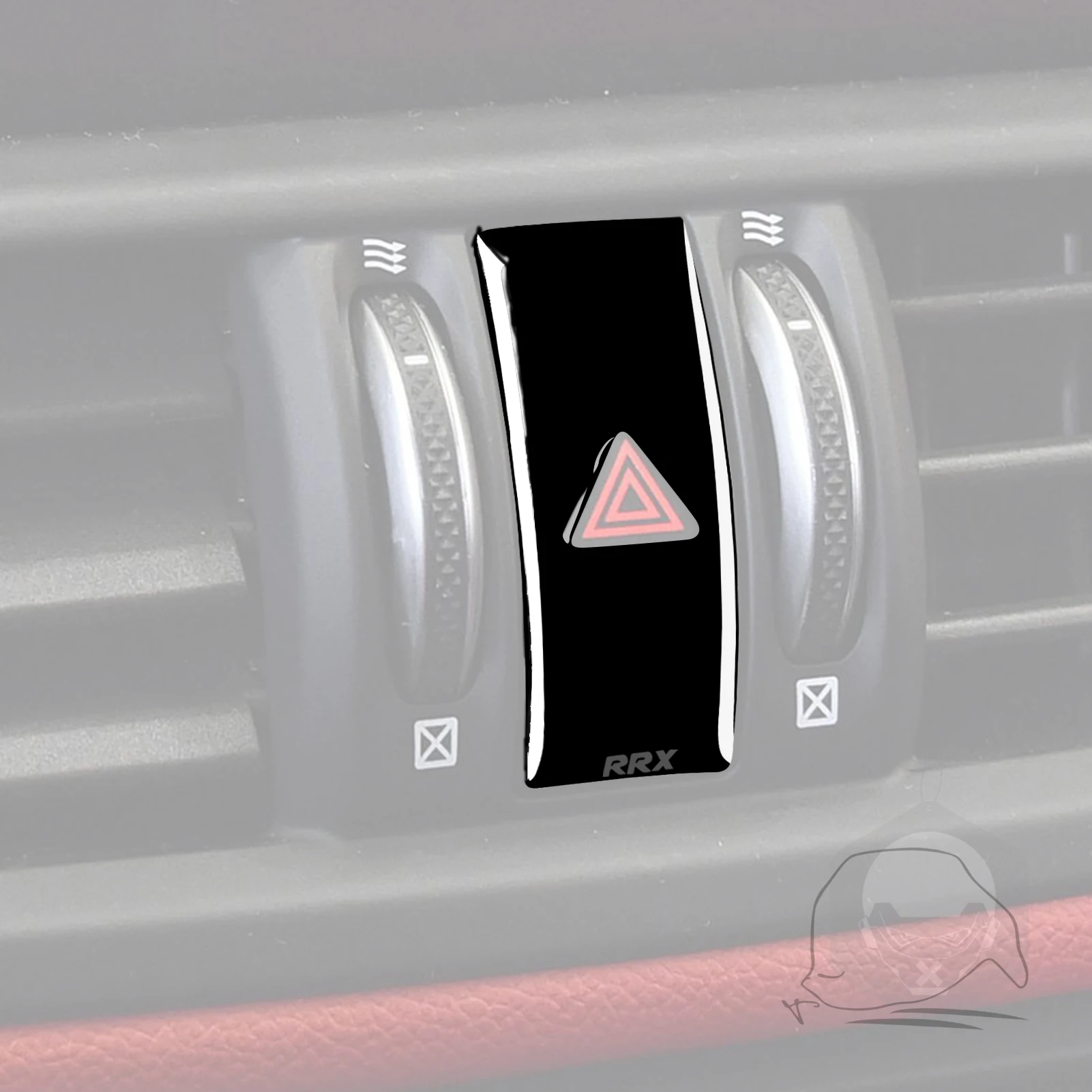 Piano Black Car Center Control Dual Flashing Warning Light Panel Interior Accessories Sticker FOR Alfa Romeo Giulia 2017-2021