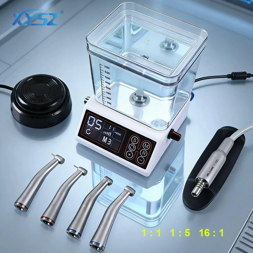 

Dental LED Brushless Electric Micro Motor With Water Tank Internal Spray 2/4 Holes fit 1:1/1:5/16:1 Handpiece Dentistry Tools