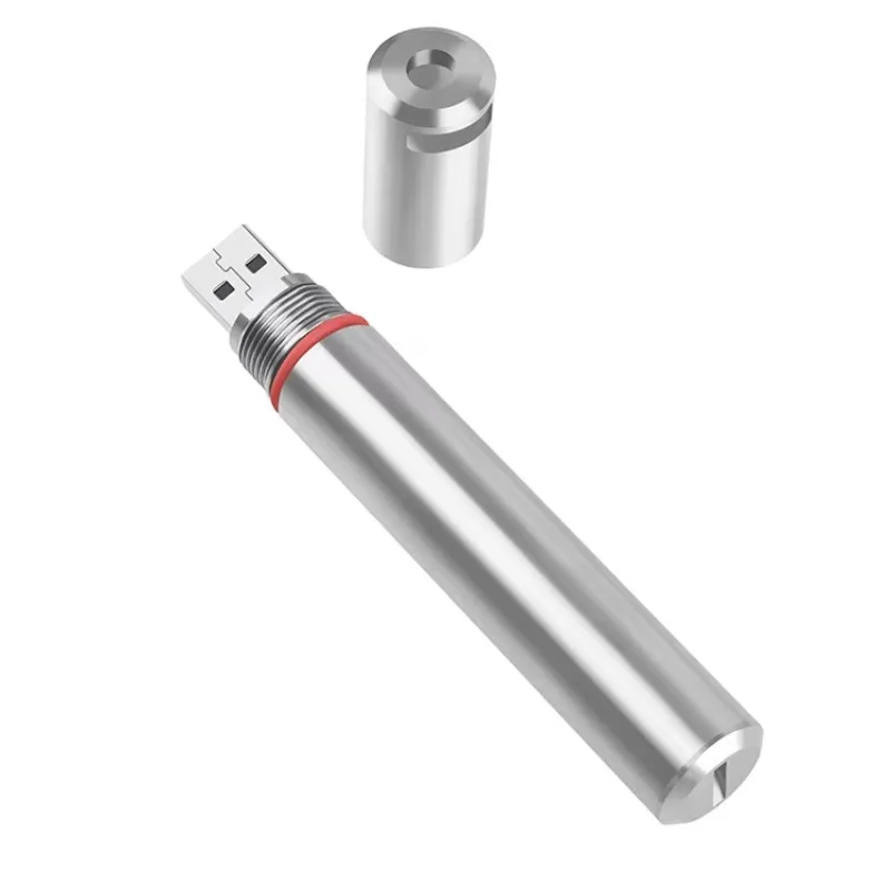 Waterproof alloy shell ultra-high temperature sterilization data recorder
