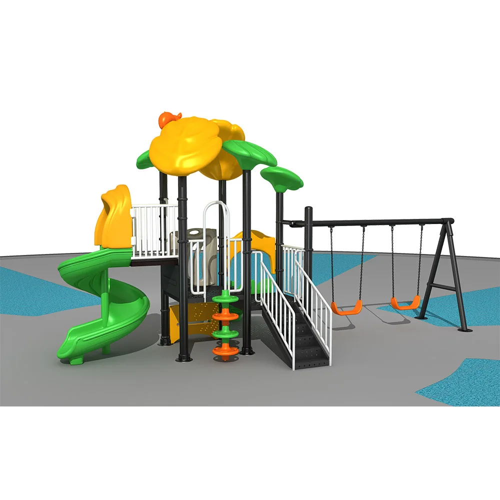 2027 Hot Sale Commercial Large Metal Frame Slide Swing Set Kids Outdoor Playground for Kindergarten School