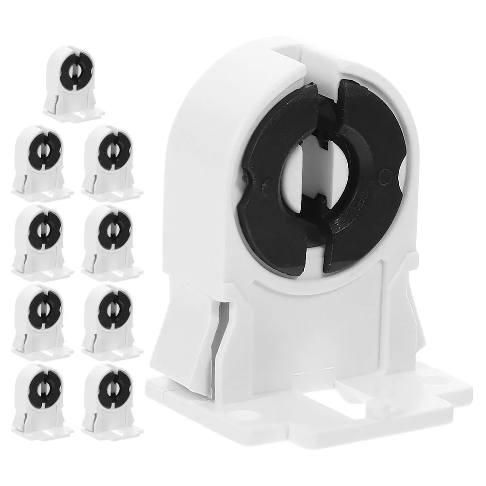 

10pcs Fluorescent Holder Bracket Led Light Mounting Clips Tube Replacement Tube Clip Replacement Sockets Fixtures