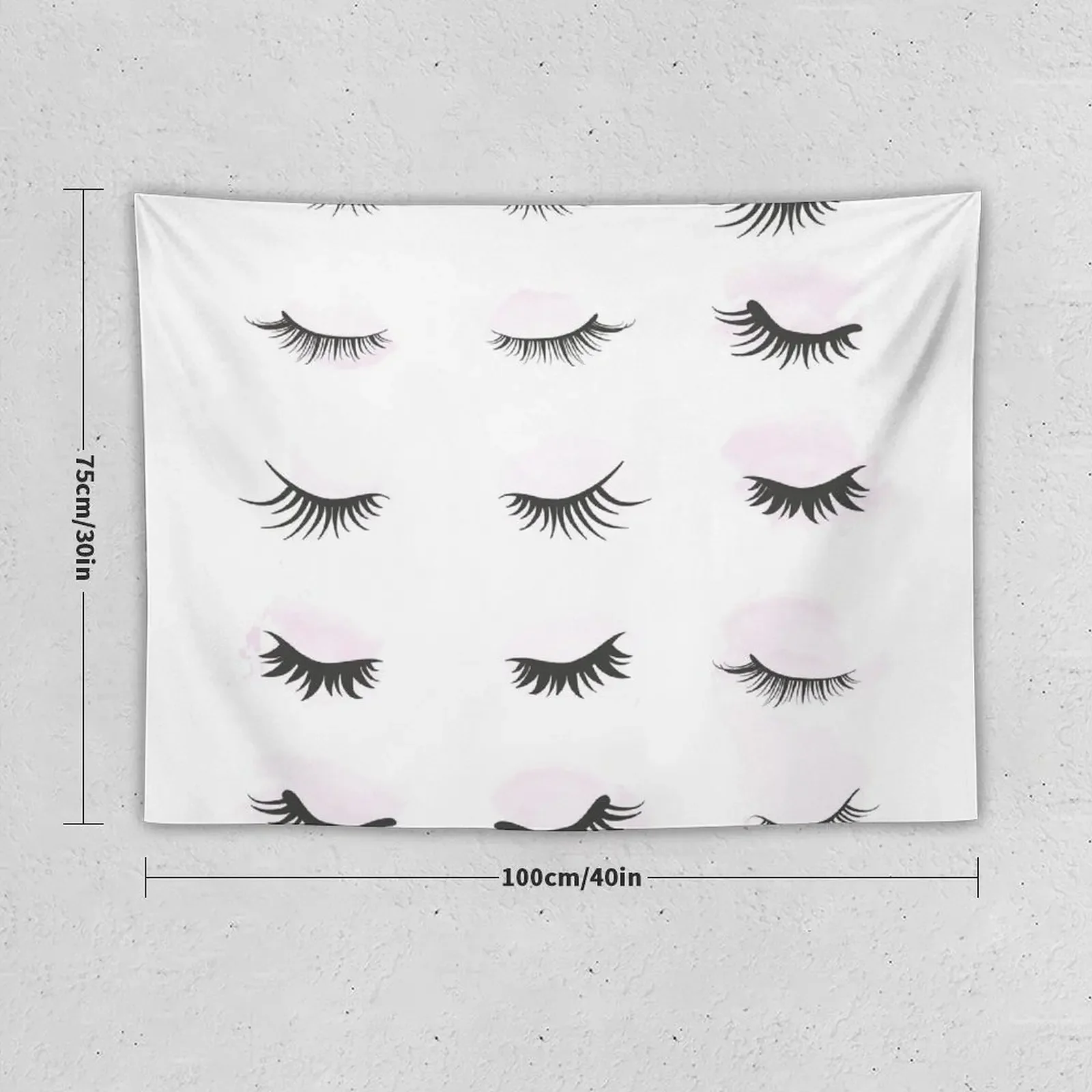 cute fake eyelashes Tapestry Aesthetic Room Decor Room Decorations Wall Carpet House Decor Tapestry