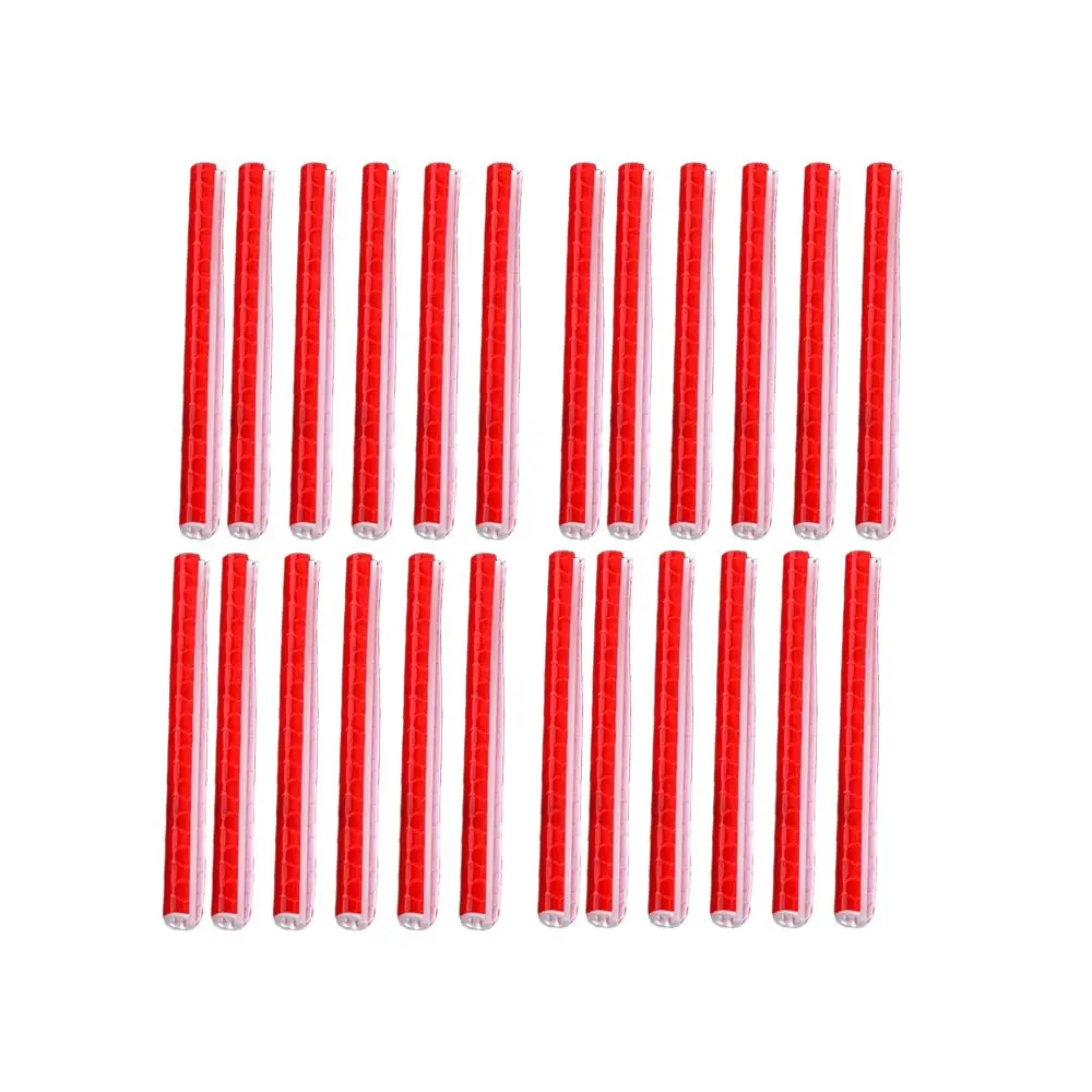 

24 шт. красочные зажимы для отражателей со спицами велосипеда-светоотражающие предупреждающие полосы для безопасности ночной езды на велосипеде, универсальная защелка