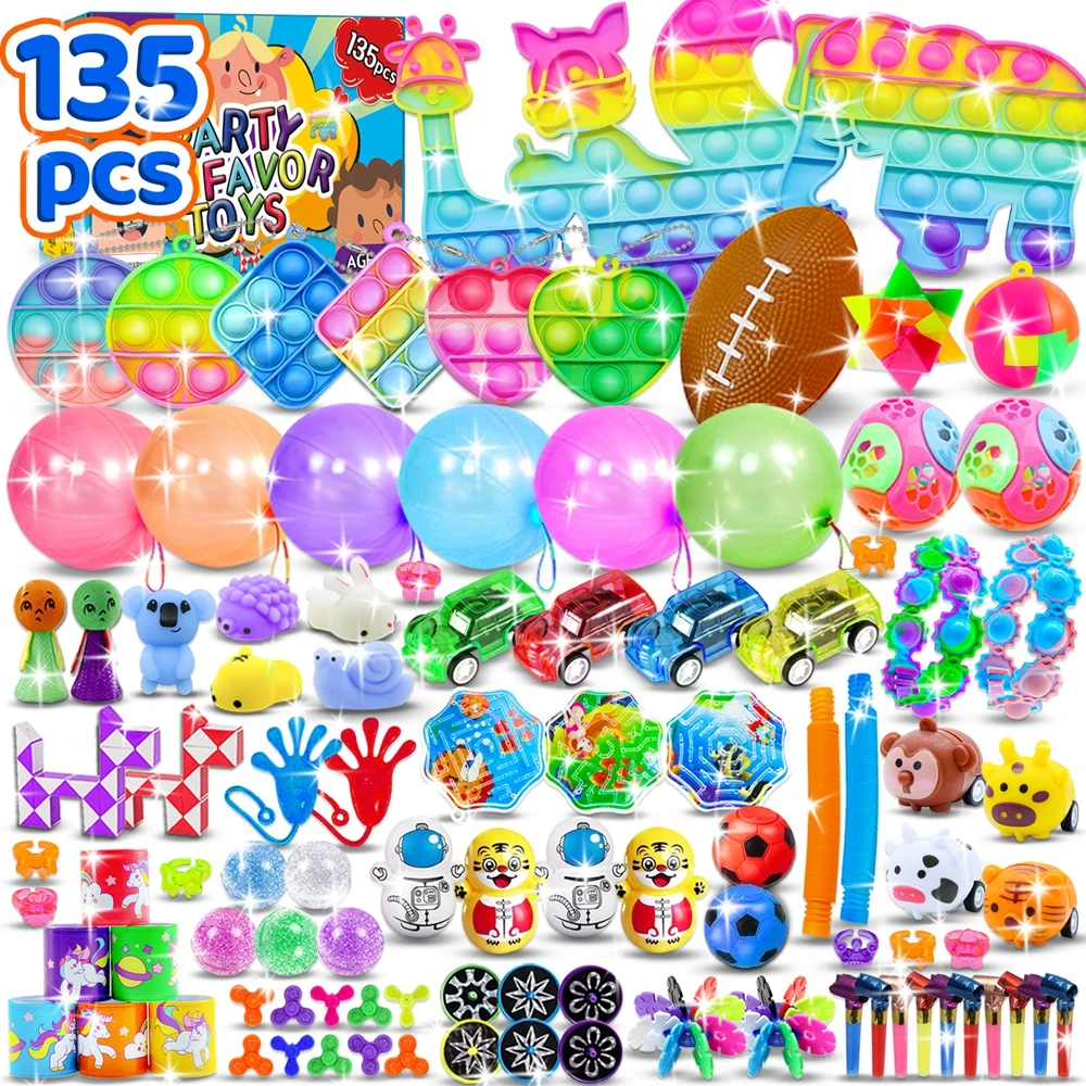 135-206pcs-fidget-toy-pack-stuffers-autism-sensory-toys-for-stress-relief-adhd-anxiety-classroom-prizes-carnival-treasure