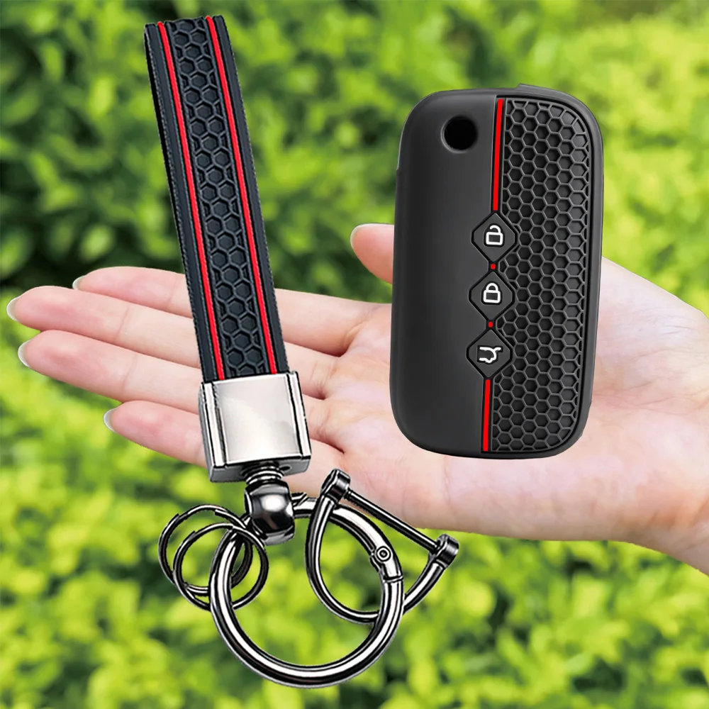 Silicone Remote Car Key Case for Wuling Hongguang S Baojun 510 730 360 560 RS-5 530 630 Chevrolet Aveo Trax Groove Captiva 2024