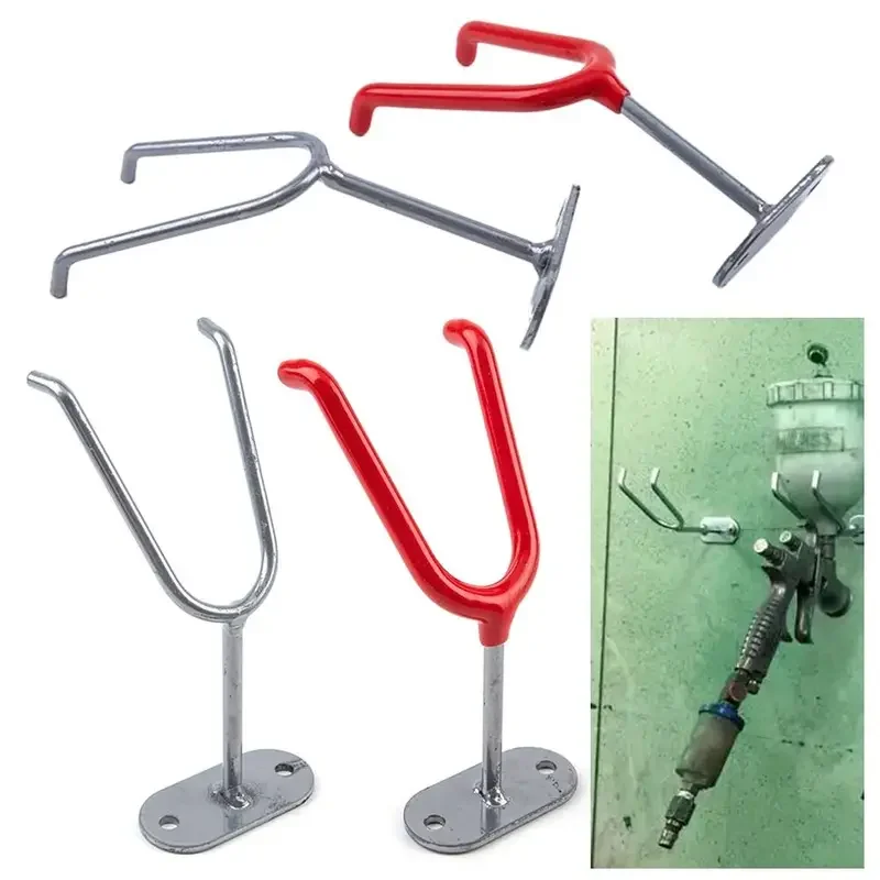 1PCs rack stand painting spray holder rubber protection wall bench Mount wall mounted bracket metal hand tools accessories