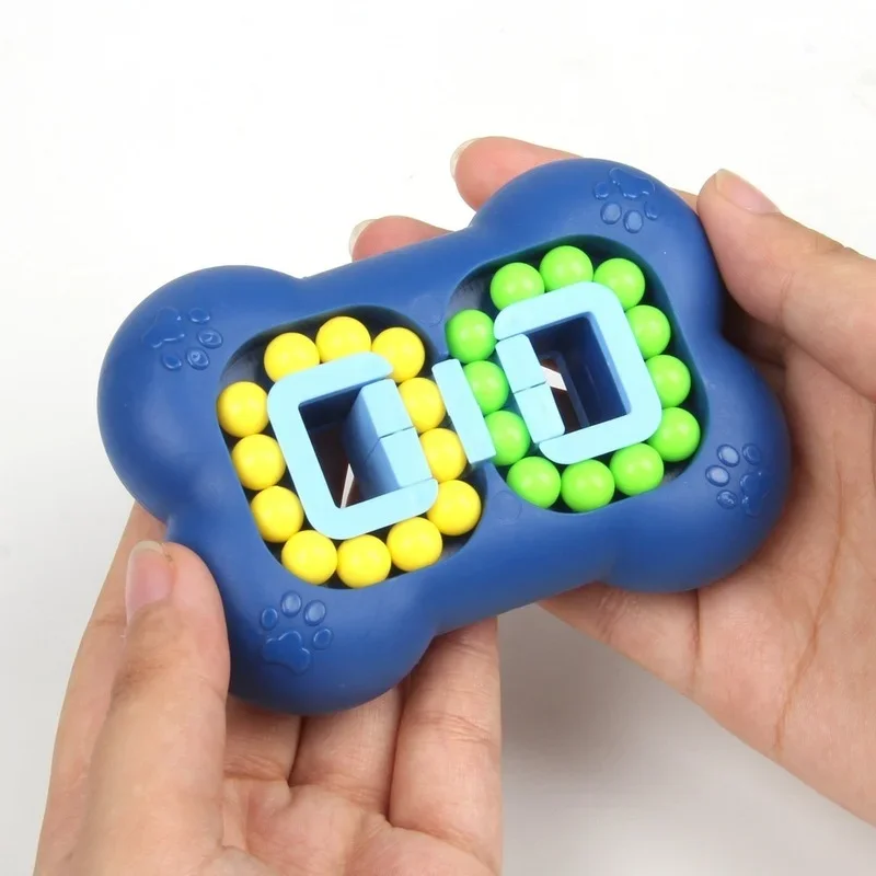 Rotating Magic Bead Cube Fingertip Fidgeted Toys Kids Adults Stress Relief Spinner Beans Puzzles Children Education Intelligence