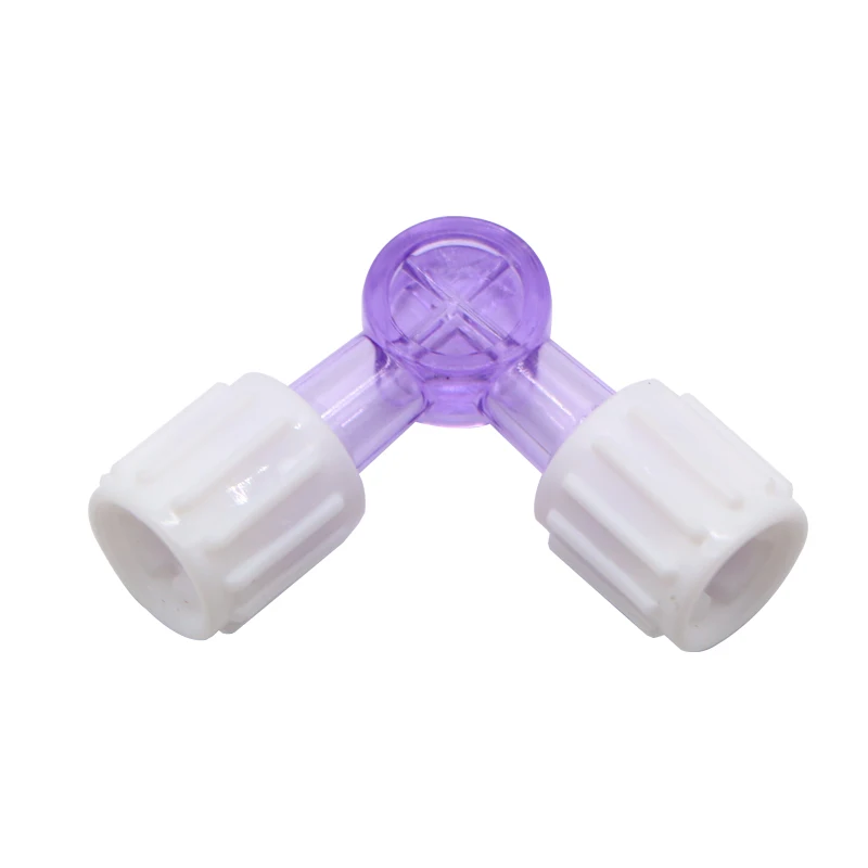 Two-way suction tube syringe flush adapter plug valve for Clinical Hospital Luer Lock Adapter 2-Way Stopcock Flexiable