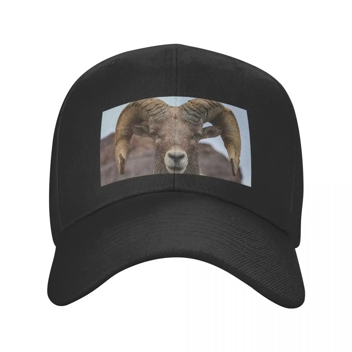 Bighorn ram headshot Baseball Cap Trucker Cap  Tactical Cap Hat Luxury Brand Women's Beach Men's