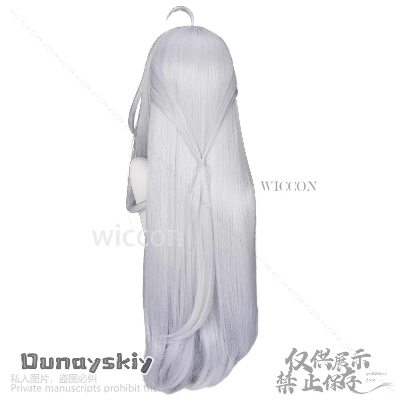 CosplayZenless منطقة صفر لعبة تأثيري Yixuan أنيمي الشعر الفضي الشعر الاصطناعية Haipin طويل الباروكات حفلة الهالوين كوس مخصصة