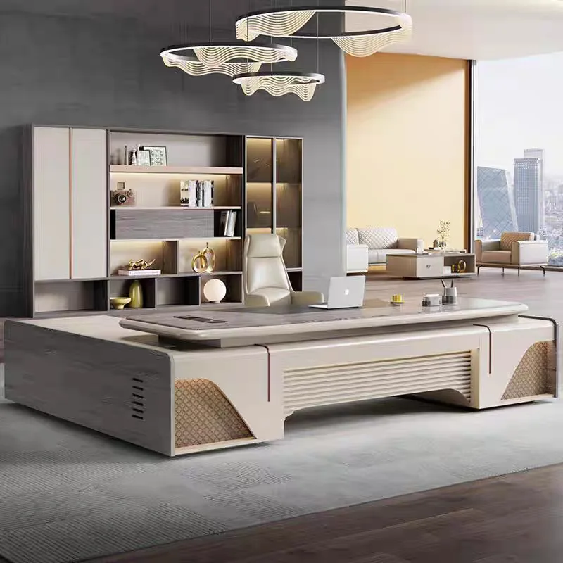 zo-Boss Desk Light Luxury Senior Sense President Desk Chairperson General Manager Large Class Modern Office Computer-