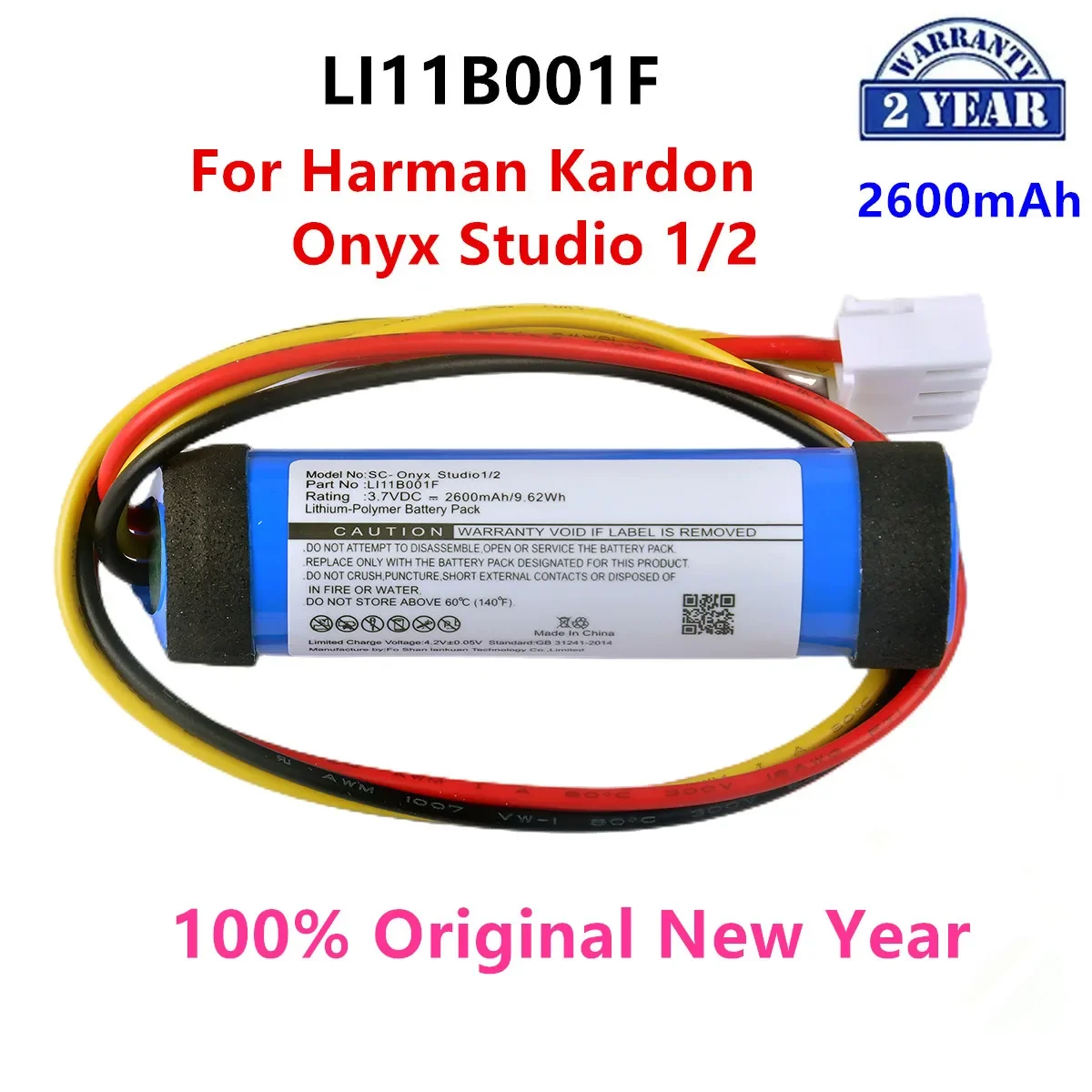 

Original LI11B001F 2600mAh For JBL Harman Kardon Onyx Studio2 Studio1 Bluetooth Wireless Speaker Replacement Battery