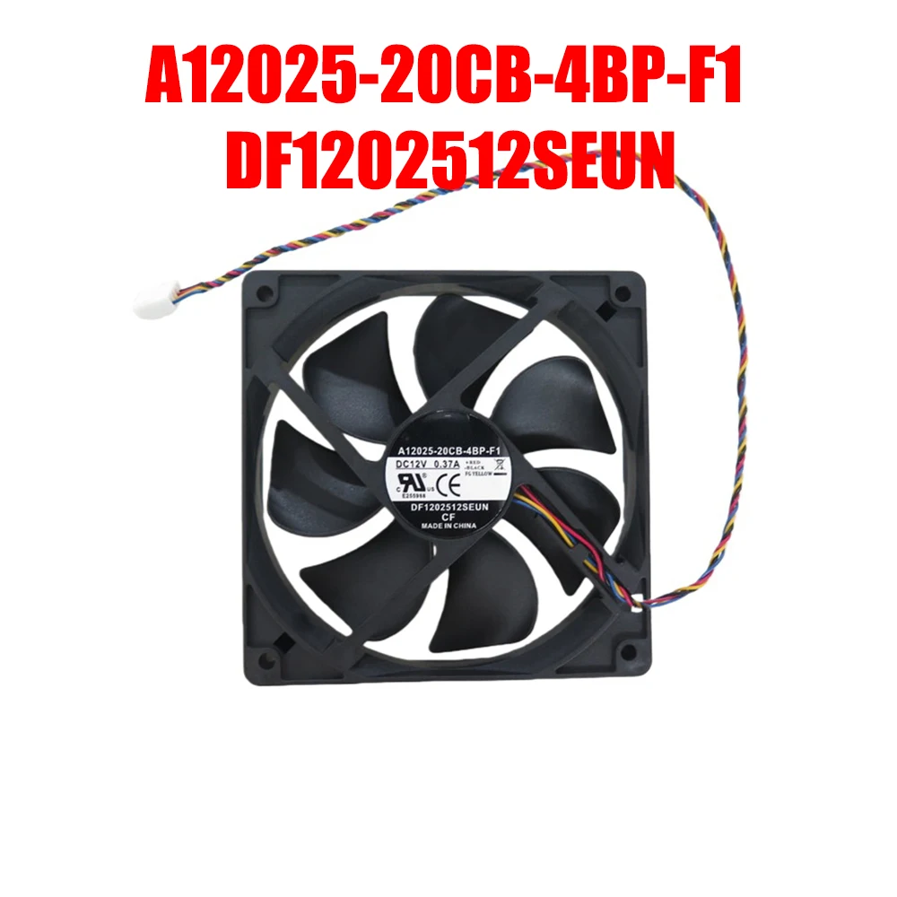 Cooling Fan For Cooler Master A12025-20CB-4BP-F1 DF1202512SEUN DC12V 0.37A 12CM 4PIN New