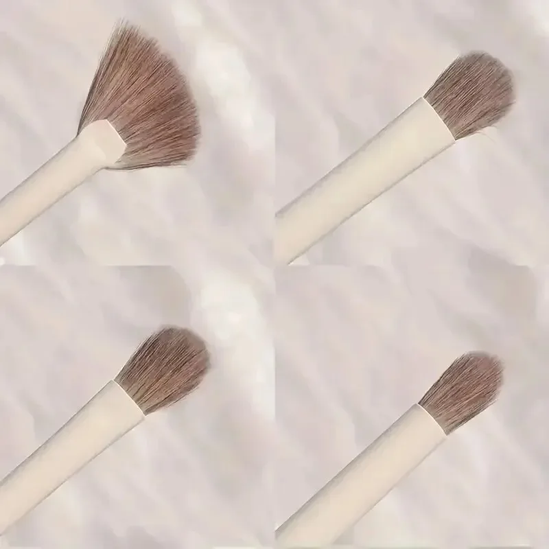 Set di pennelli per trucco da 10 pezzi: pennelli per correttore, fondotinta, fard, cipria in polvere, ombretto e evidenziatore |   Cosmetico vegano professionale
