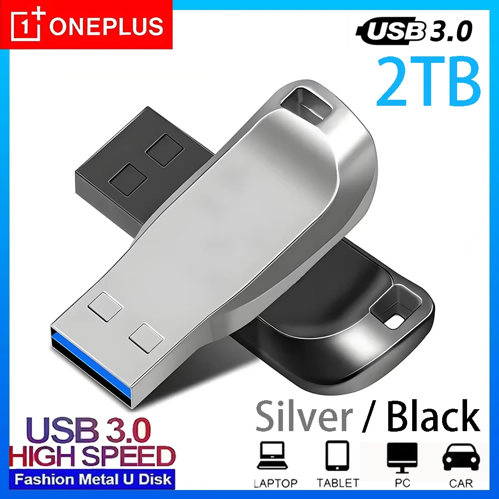 

OnePlus 2TB High-Speed Metal Rod Flash Drive 2TB High-Speed Pendrive Memory USB3.0 512GB Drive Waterproof Memoria Storage U Disk