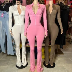 HLJ Spring New Casual 2 Piece Sets Women Outfit Zip Long Sleeves Hooded Top + Jogging Leggings Suits Female Streetwear Clothing