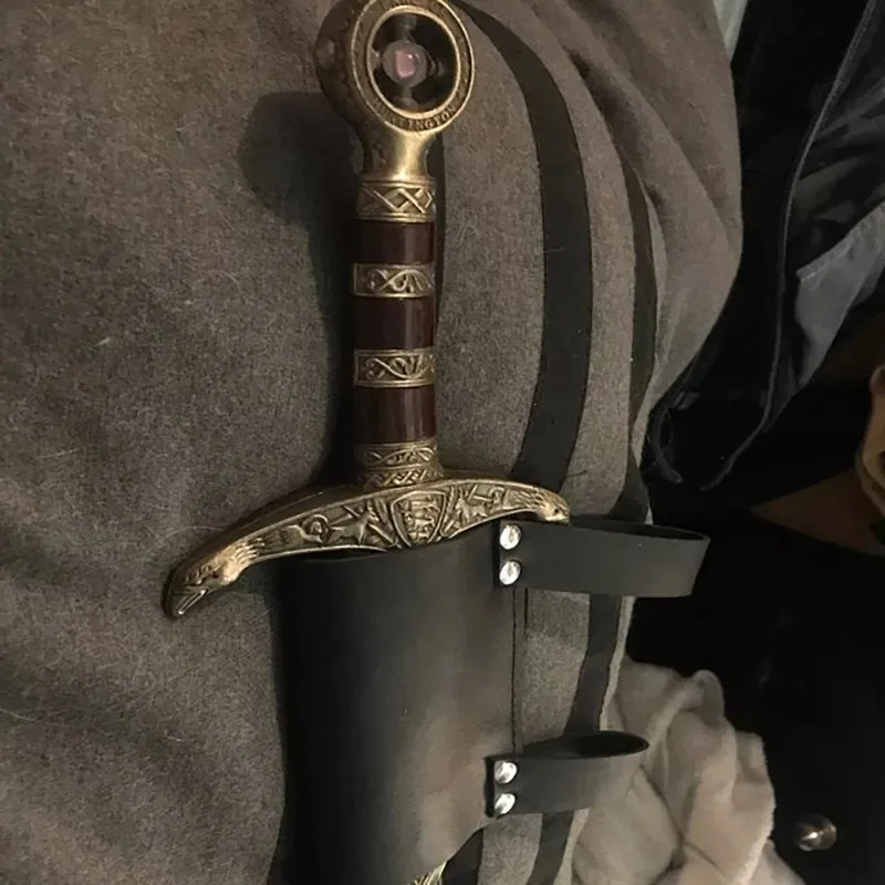 Middeleeuwse Zwaard Riem Taille Schede Schede Viking Piraat Wapen Kostuum Dagger Holder Kikker Band Holster Larp Accessoire Volwassen Mannen