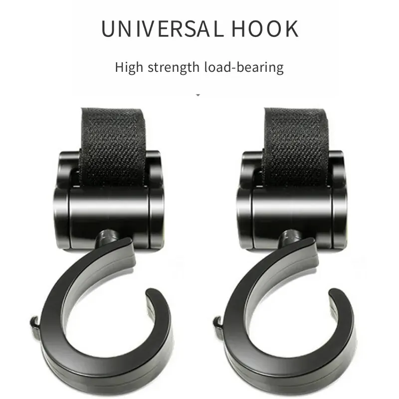 Stroller Accessories Hook High Quality Universal Front Hook No Punching Takeaway Meal Hook 360 Degree Rotatable