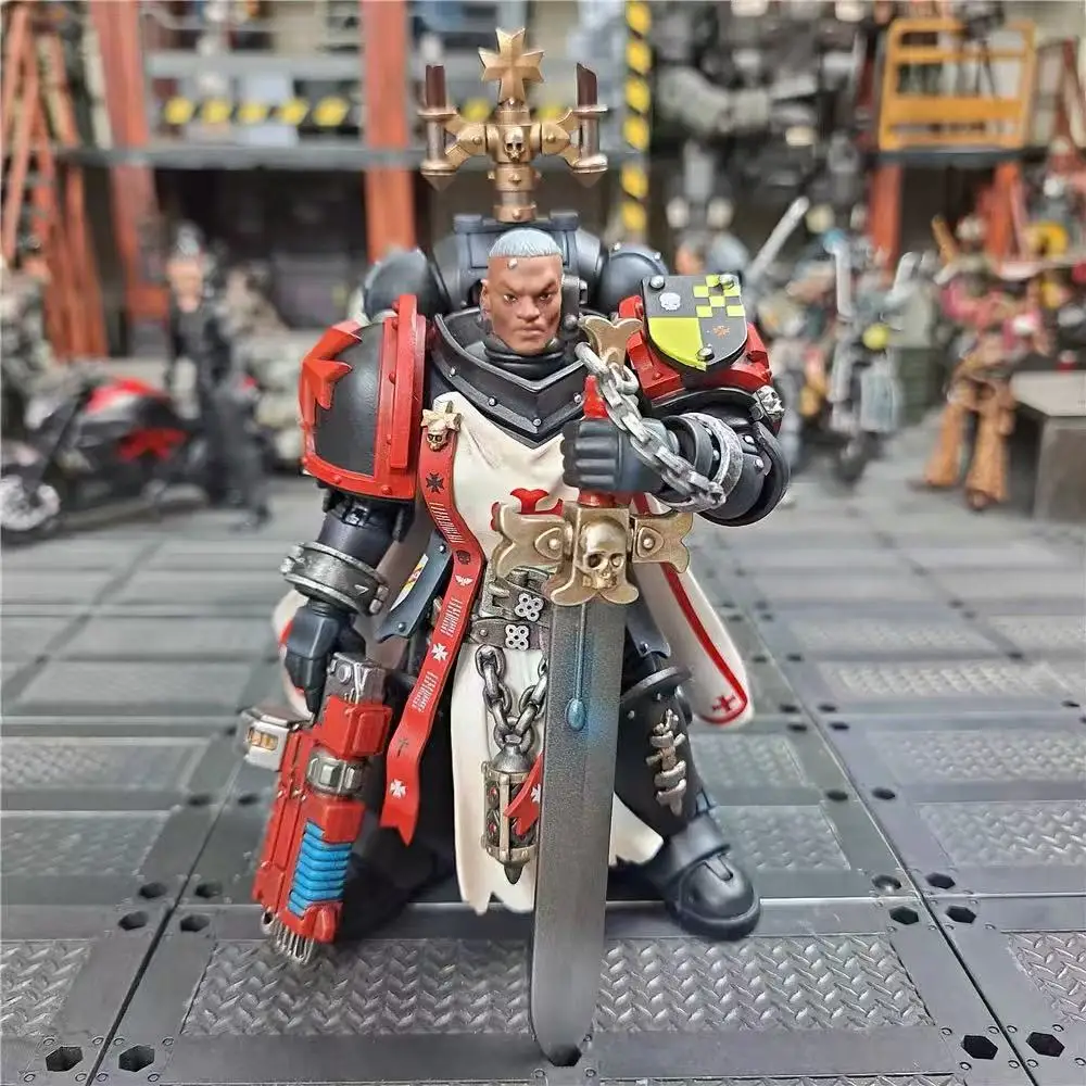

【In Stock】JOYTOY 1/18 Action Figure Warhammer 40K Black Templars Sword Brethren Brother Lombast Toy