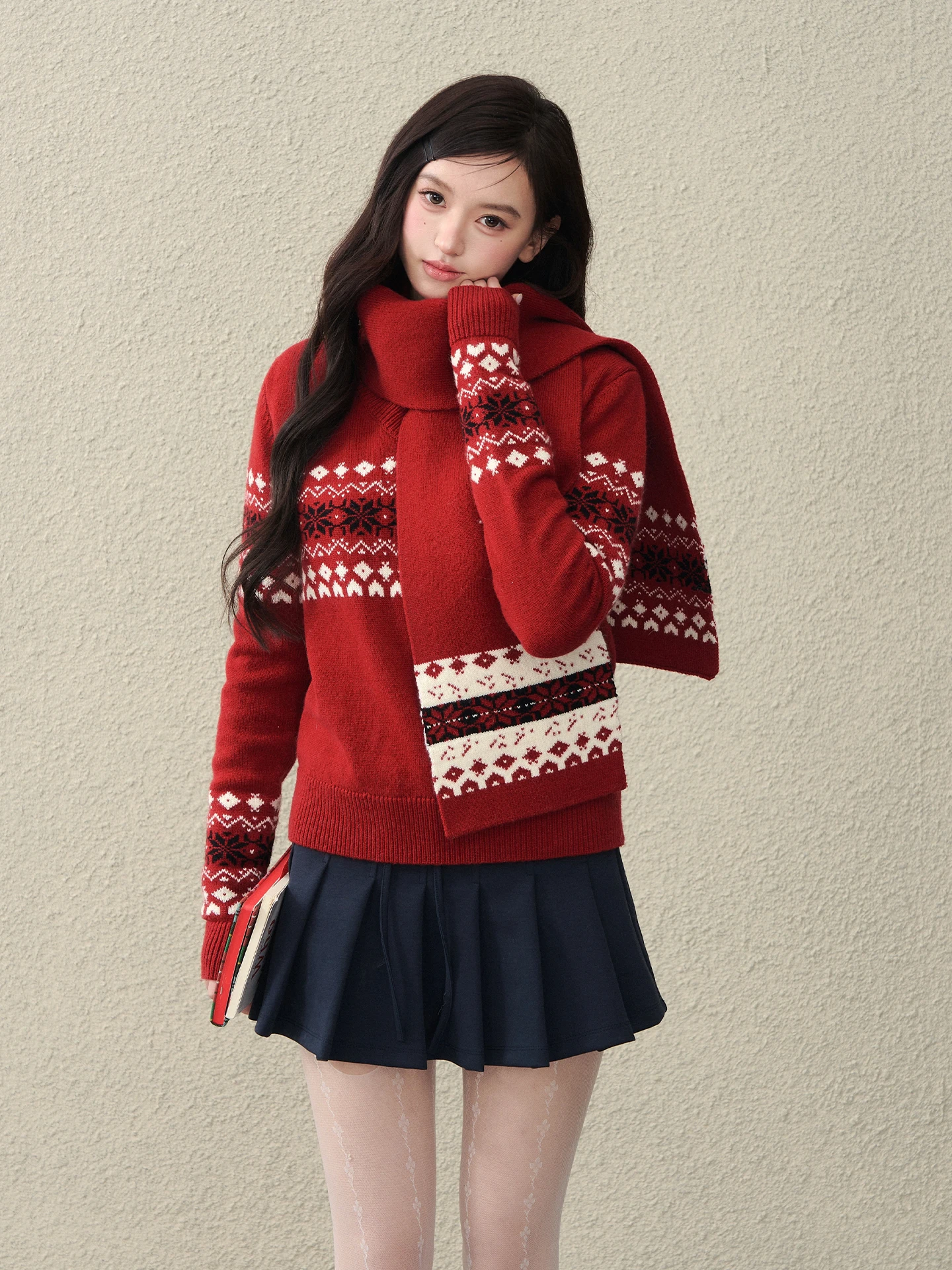 oioi-e-casual-v-ne-knitwear-women's-scarf-top-new-year's-floral-embroidery-loose-fit-long-sve-thiened-girl's-faion