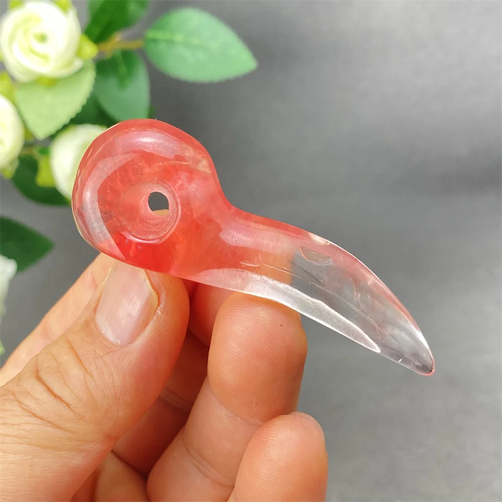 

Gemstone Crystal Raven Head Smelting Stone Carved Raven Head Sculpture Reiki Healing Stone Statue Pendant