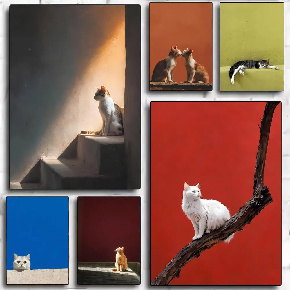 Cute Concept B-beautiful cat pictures Poster Modern Wall Decor Collection for Home Design