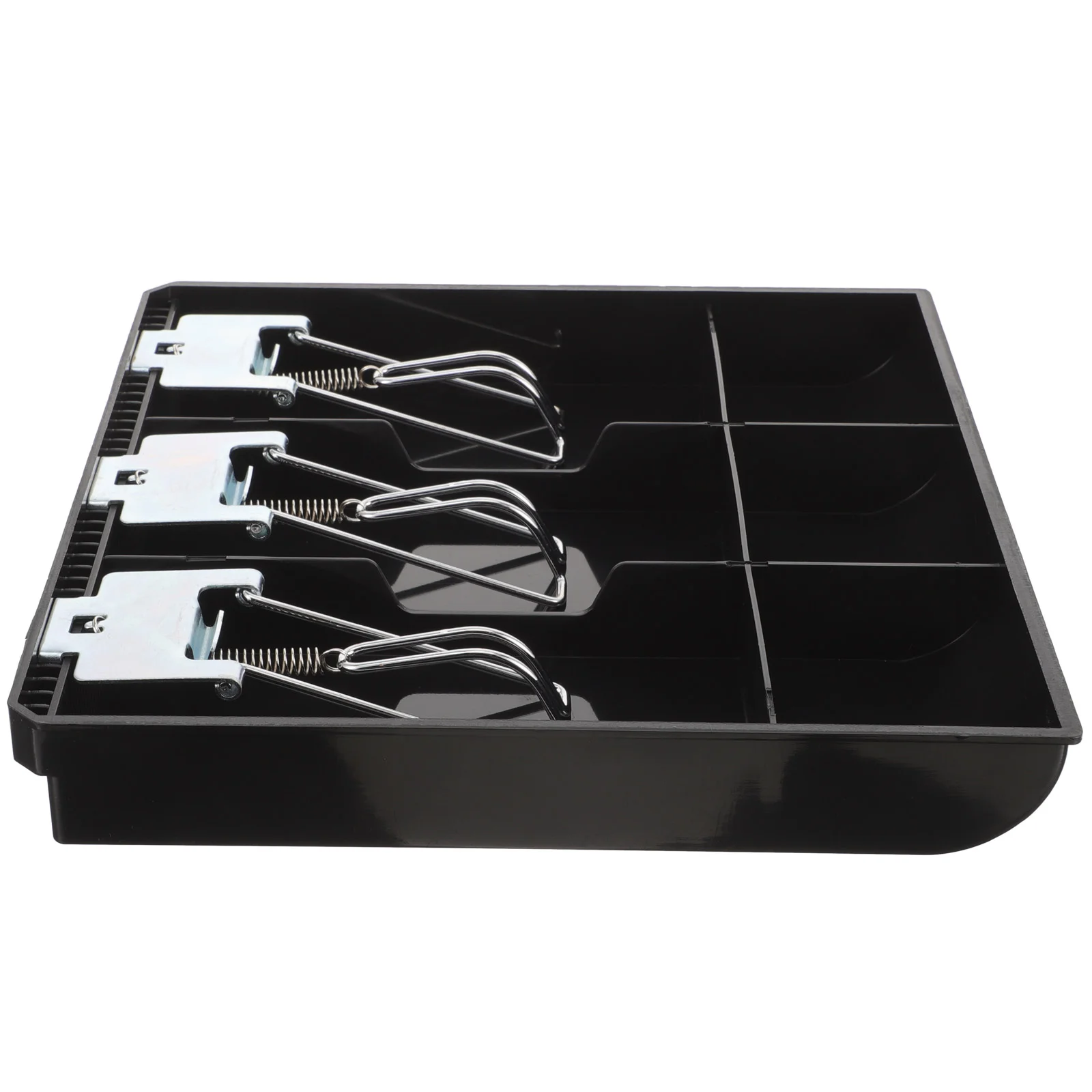 Wallet Register Cash Drawer Insert Tray Trays Supermarket Organizer Money Storage Stand Black