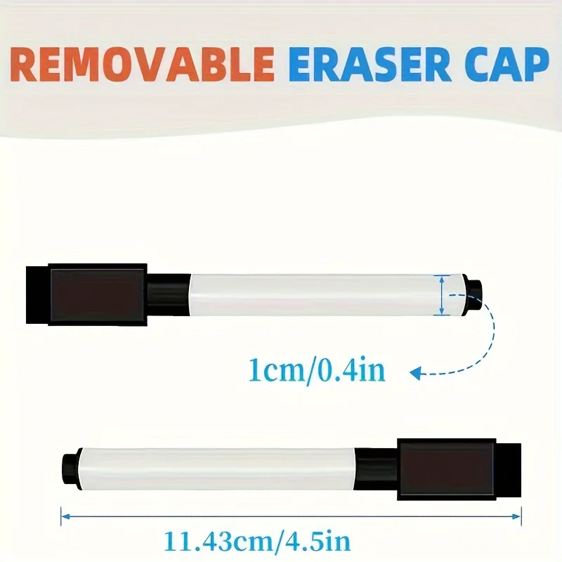 6/16/30pcs Whiteboard Pen Small Size Black Optional Suitable for Marking Office Presentation Supplies Learning