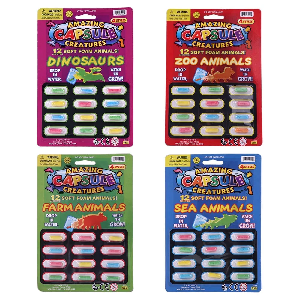 Funny Cognition Magic  Bath  Cartoon Dinosaur  Expansion Capsule Growing In Water Magic Grow Capsule