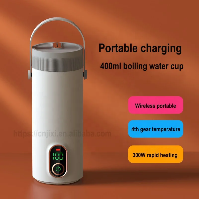 27000 Ma Portable Electric Kettlesthermal Cup Make Tea Coffee Travel Boil Water Keep Warm Smart Water Kettle Kitchen Appliances