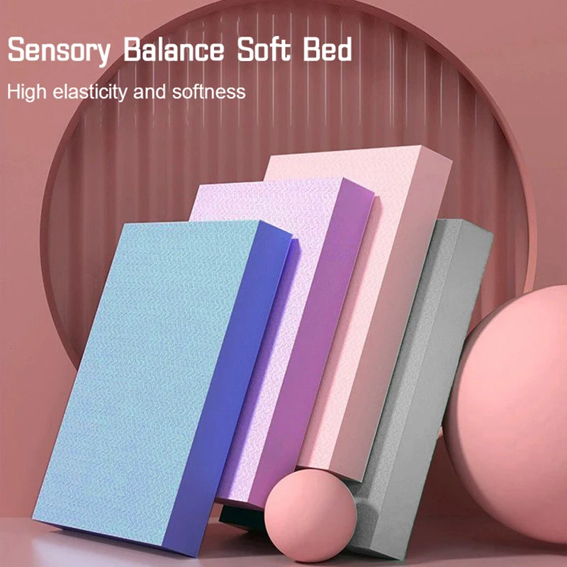 Balance Pad Non-Slip Foam Mat & Ankles Knee Pad Cushion For Core Balance And Strength Stability Training Yoga & Fitness