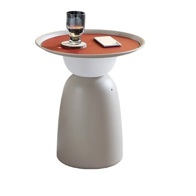 

Living room sofa with lamp cream windtable creative balcony small tea table retro wrought iron small round ta ble corner few