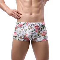Hot Sell Swimwear Man Swimming Boxers Shorts Sexy Swimsuit Men Low Waist Swim Trunks Sunga Hombre Bathing Suit 6