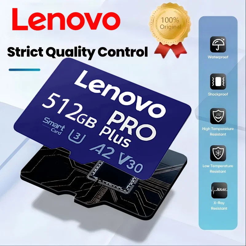 

Lenovo Micro TF SD Card Class 10 V60 TF Card Memory Card 128GB 512GB U3 High Speed TF Flash Cards For Nintendo Switch Camera