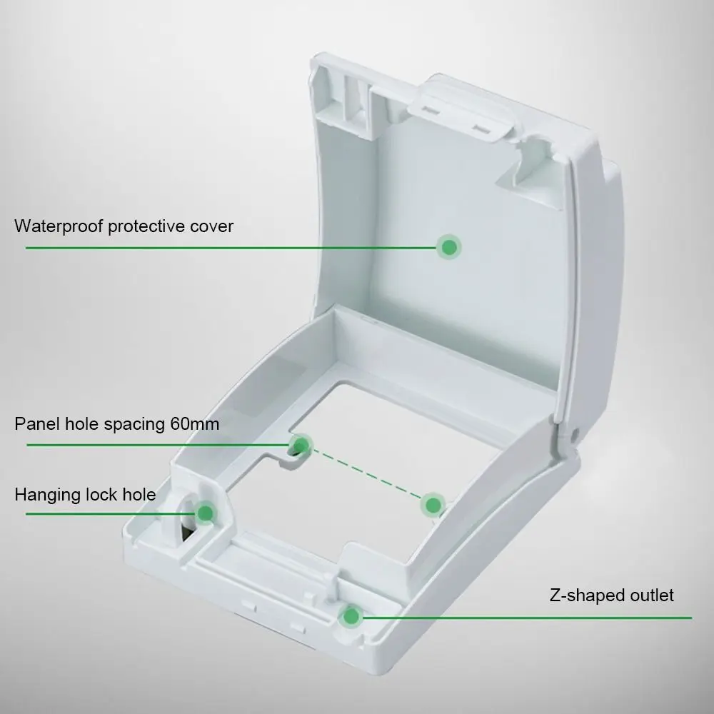 Durable Protection Anti-shock Lockable 86 Type Switch Case Protective Shield  Cover Waterproof Dustproof Box