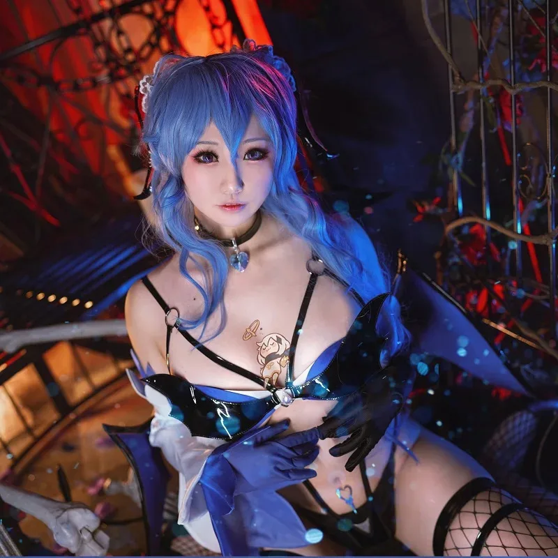 

LQIN STOCK UWOWO Succubus Cosplay Ganyu Costume NSFW 18+ Genshin Impact Fanart Ganyu Cosplay Devil Halloween Costume Outfit