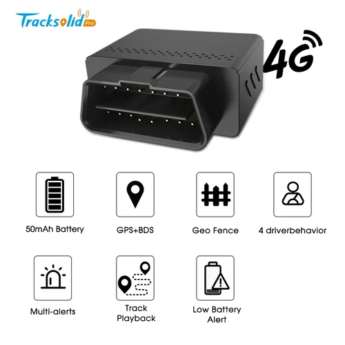 Imagen 2 del producto JIMI VL512 rastreador GPS OBD para coche 4G Mini localizador OBD Plug & Play seguimiento en tiempo Real múltiples alarmas con aplicación Web gratuita fácil de instalar