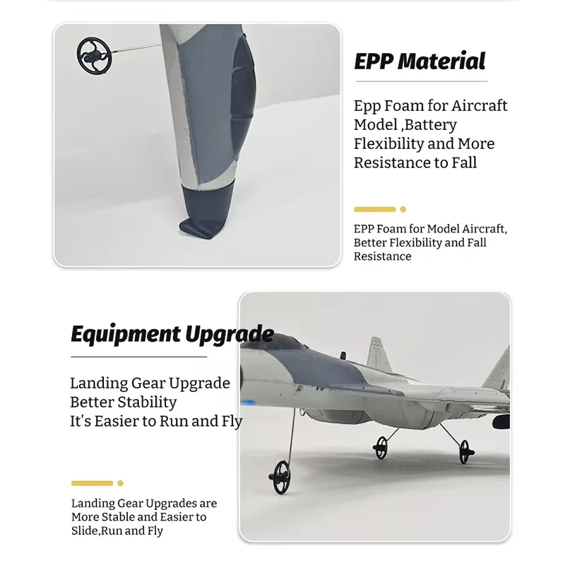 Neue Fernbedienung Flugzeug Su57 Starrflügel Kämpfer Twin-Motor Elektrische Hubschrauber Modell Spielzeug Weihnachten Geschenk Für Kinder