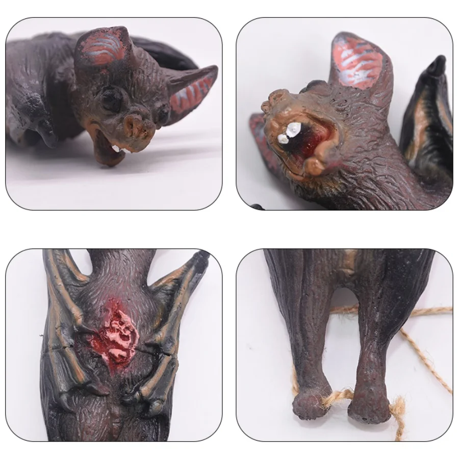 1 Stück Halloween-Horror-Hängedekoration, Künstliche Tote Maus, Fledermaus, Blutige Hände & Füße, DIY-Dekoration für Geisterhäuser, Gruselige Party-Artikel – Detail 2