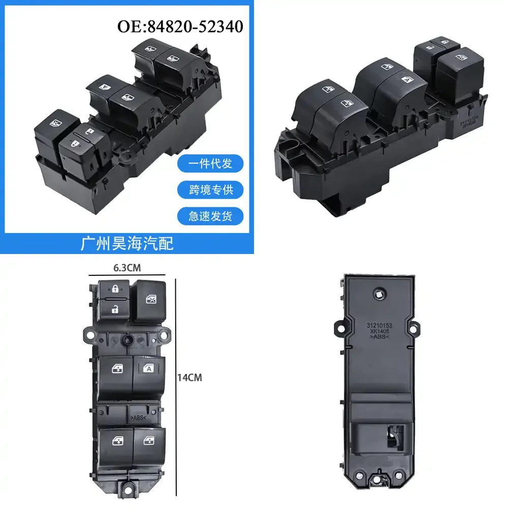 

Window Glass Power Window Switch Button for Toyota Sienna MVP 2015 2016 2017 2018 2019 2020 Car Accessories Auto Parts