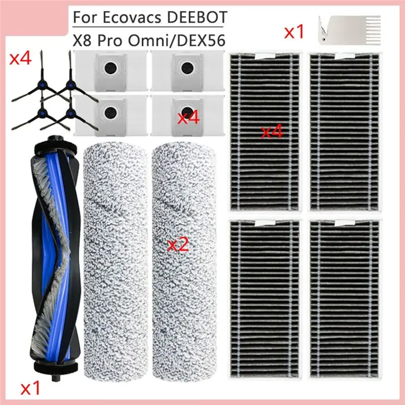 

ABMH-For Ecovacs DEEBOT X8 Pro Omni DEX56 Drum Rag Accessories For Greater Durability