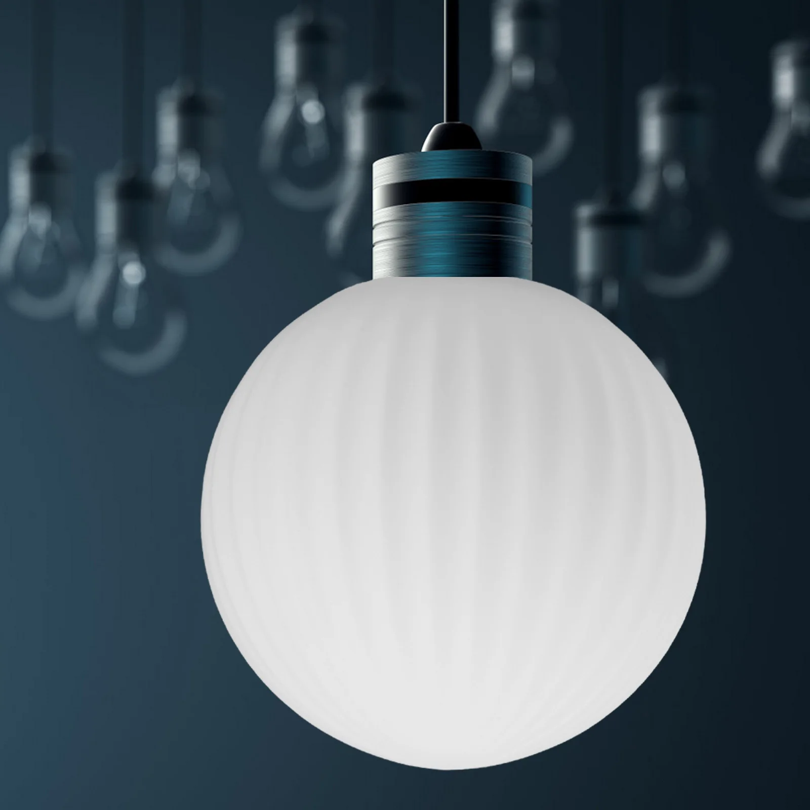 

Unique Frosted Striped Glass Lampshade Pendant Light Cover Soft Glare-Free Lighting Versatile Applications Pendant Lights Shade