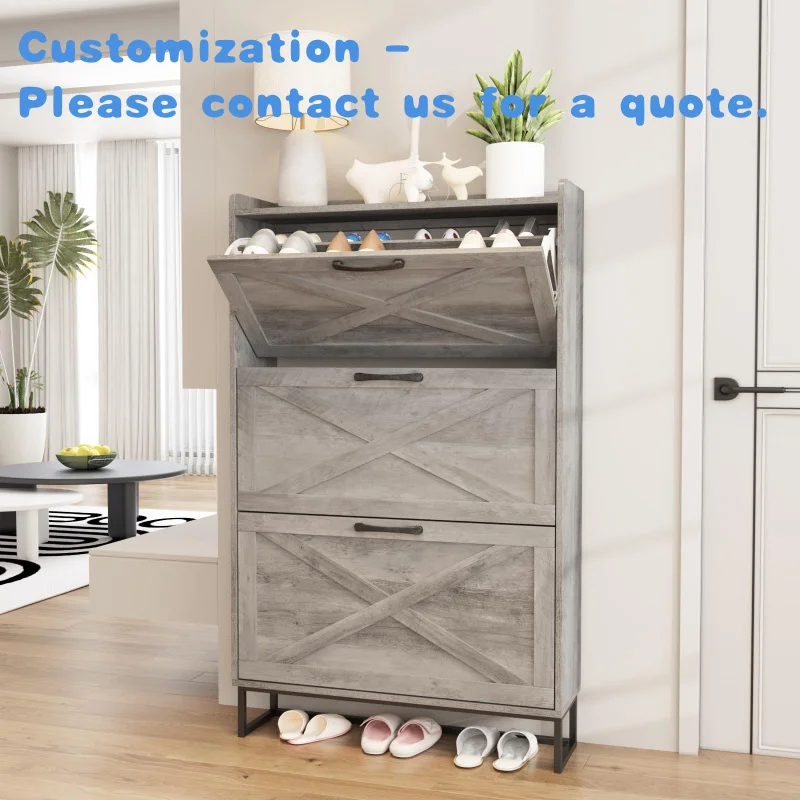 custom.Hot Sale Living Room Furniture Entry Way Shoe Storage OEM Wooden Shoe Racks Cabinet Shoe Rack Home-Customization